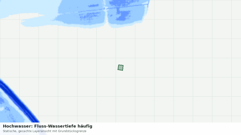 Statische Kartenansicht: Hochwasser: Fluss-Wassertiefe häufig