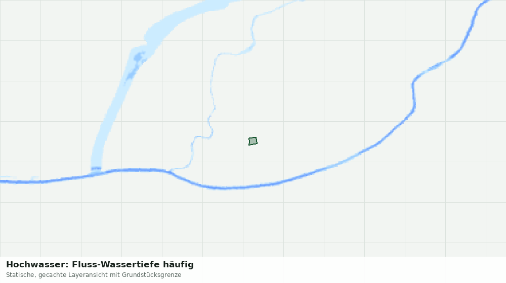 Statische Kartenansicht: Hochwasser: Fluss-Wassertiefe häufig