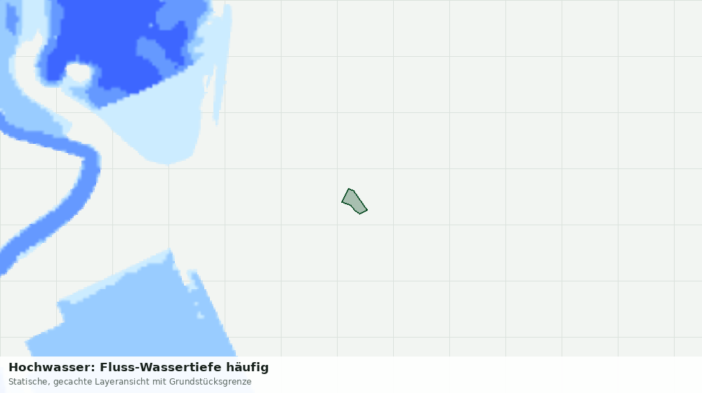 Statische Kartenansicht: Hochwasser: Fluss-Wassertiefe häufig