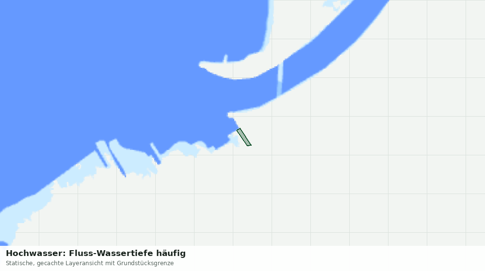 Statische Kartenansicht: Hochwasser: Fluss-Wassertiefe häufig