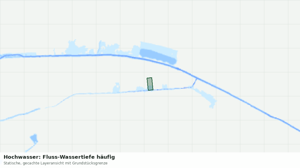 Statische Kartenansicht: Hochwasser: Fluss-Wassertiefe häufig