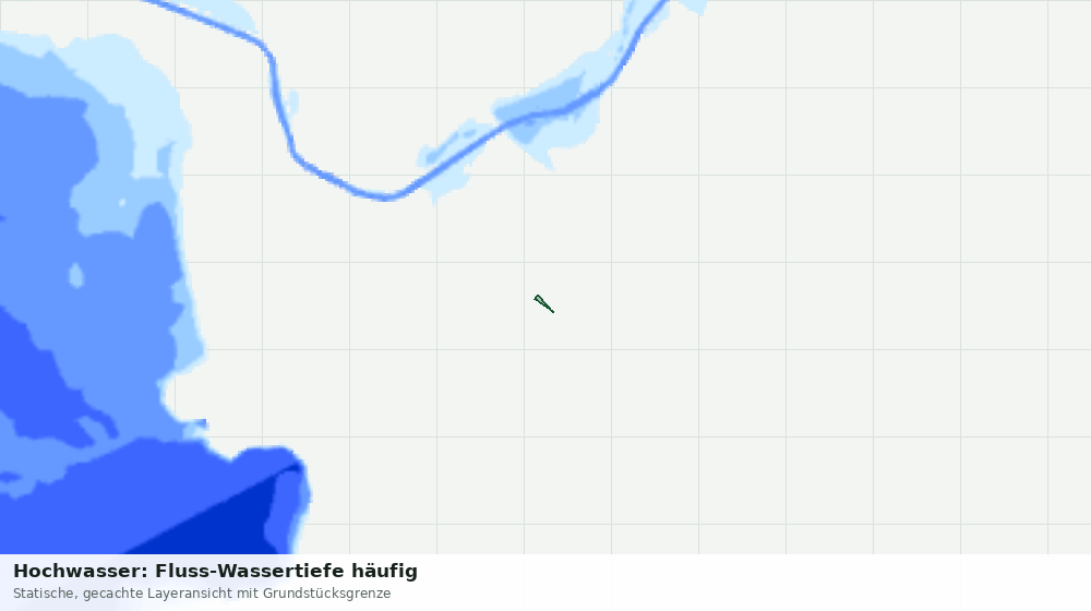 Statische Kartenansicht: Hochwasser: Fluss-Wassertiefe häufig