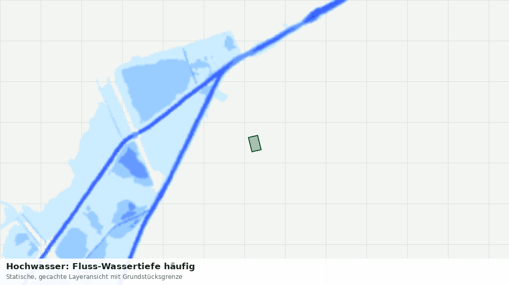 Statische Kartenansicht: Hochwasser: Fluss-Wassertiefe häufig