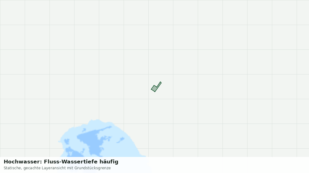 Statische Kartenansicht: Hochwasser: Fluss-Wassertiefe häufig