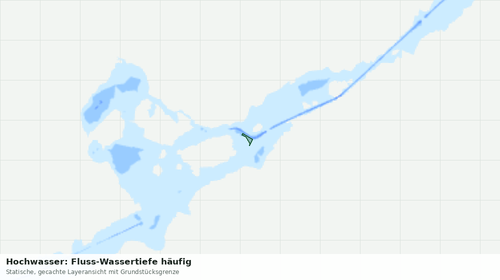 Statische Kartenansicht: Hochwasser: Fluss-Wassertiefe häufig