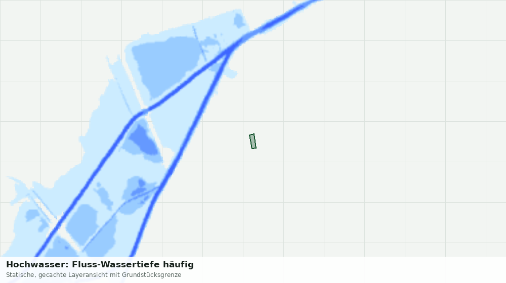 Statische Kartenansicht: Hochwasser: Fluss-Wassertiefe häufig