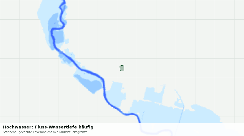 Statische Kartenansicht: Hochwasser: Fluss-Wassertiefe häufig