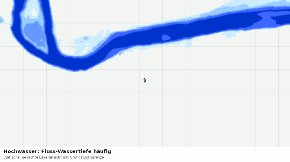 Statische Kartenansicht: Hochwasser: Fluss-Wassertiefe häufig