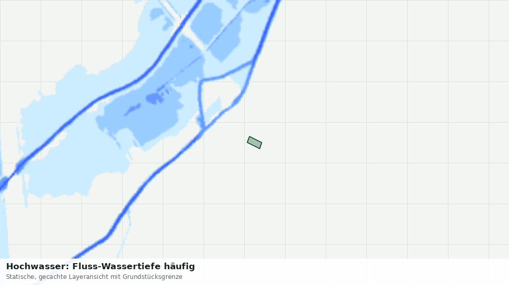 Statische Kartenansicht: Hochwasser: Fluss-Wassertiefe häufig