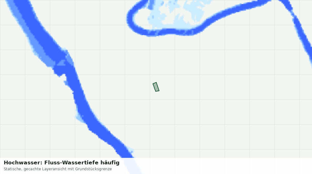 Statische Kartenansicht: Hochwasser: Fluss-Wassertiefe häufig