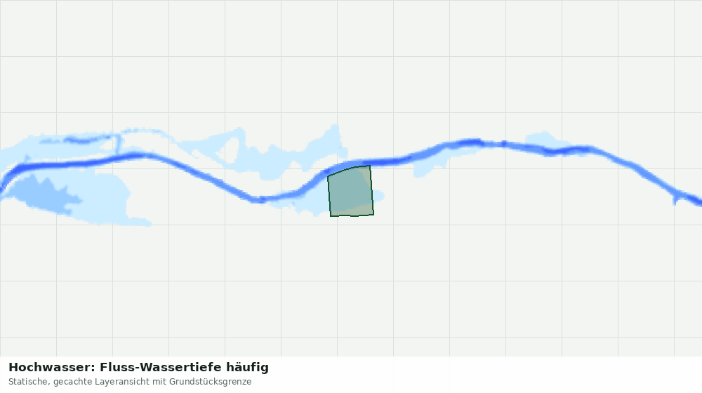 Statische Kartenansicht: Hochwasser: Fluss-Wassertiefe häufig