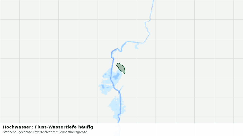 Statische Kartenansicht: Hochwasser: Fluss-Wassertiefe häufig