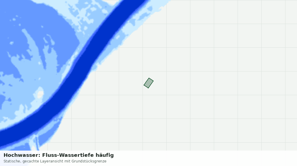 Statische Kartenansicht: Hochwasser: Fluss-Wassertiefe häufig