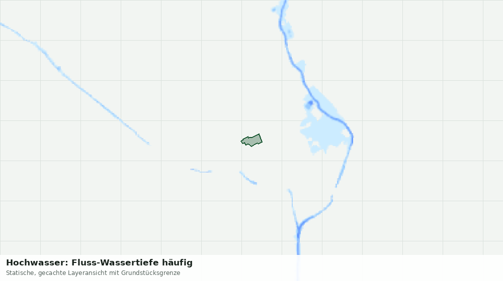 Statische Kartenansicht: Hochwasser: Fluss-Wassertiefe häufig