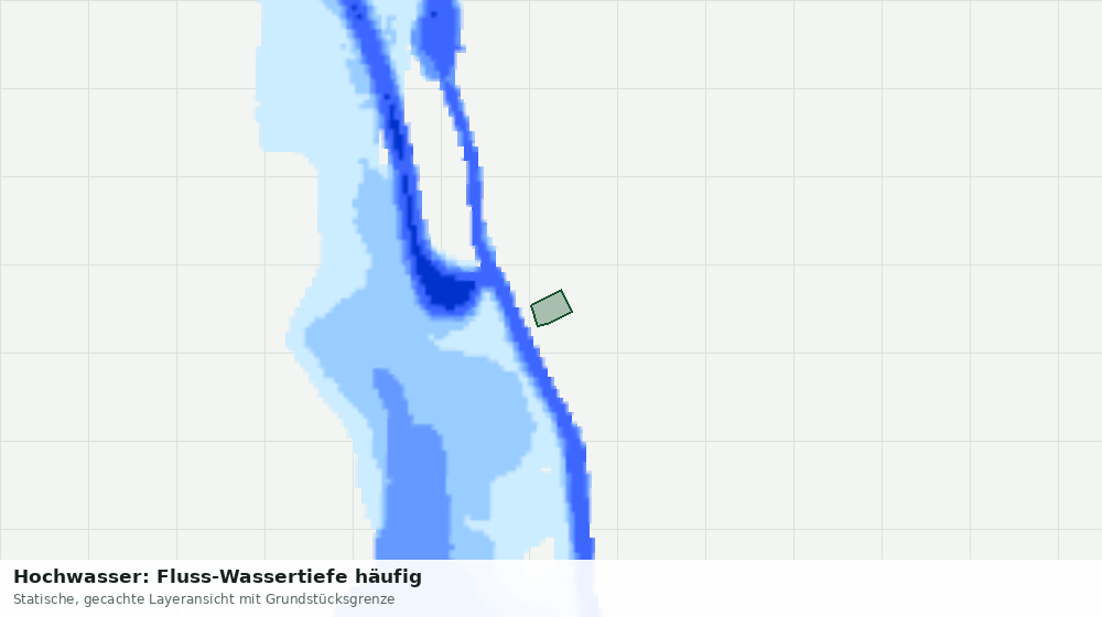 Statische Kartenansicht: Hochwasser: Fluss-Wassertiefe häufig