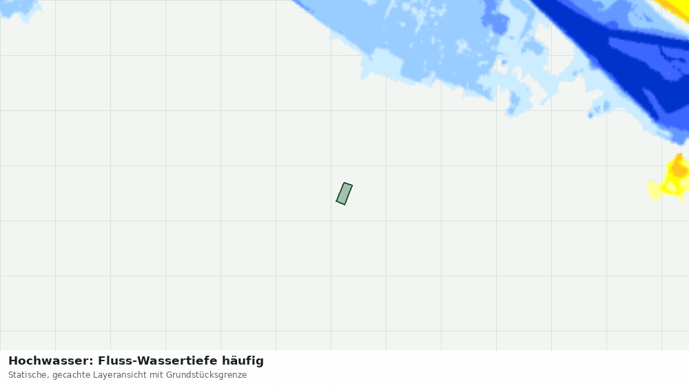 Statische Kartenansicht: Hochwasser: Fluss-Wassertiefe häufig