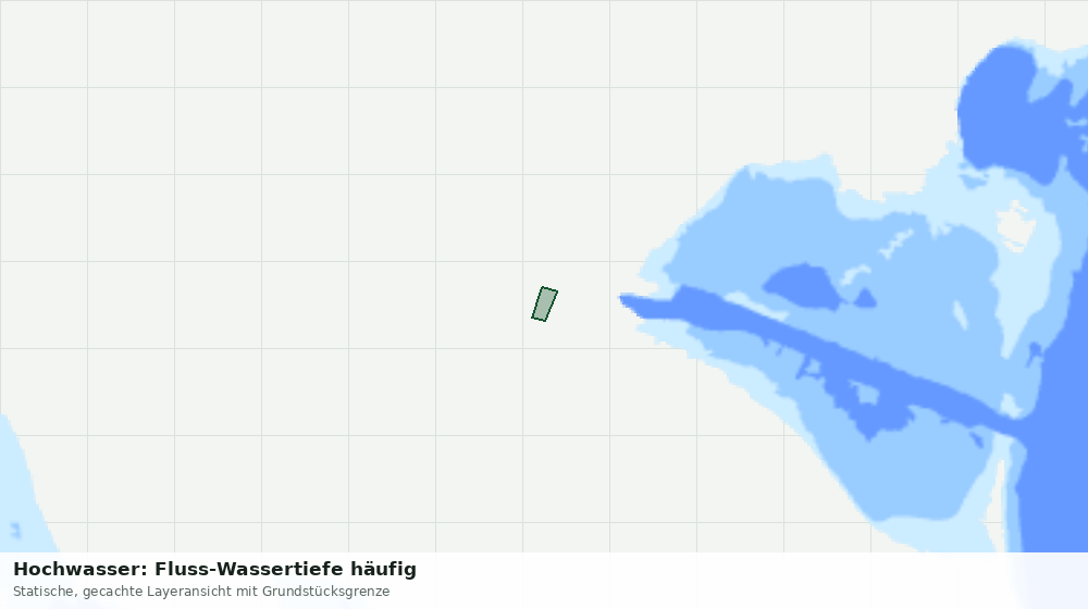 Statische Kartenansicht: Hochwasser: Fluss-Wassertiefe häufig