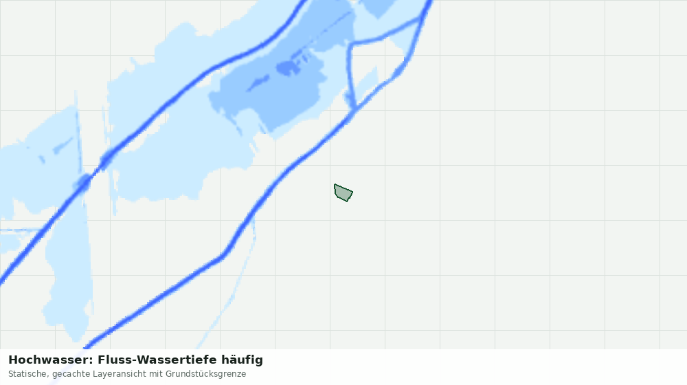 Statische Kartenansicht: Hochwasser: Fluss-Wassertiefe häufig