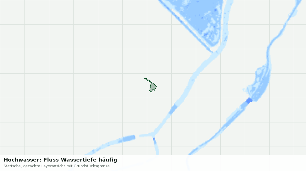 Statische Kartenansicht: Hochwasser: Fluss-Wassertiefe häufig