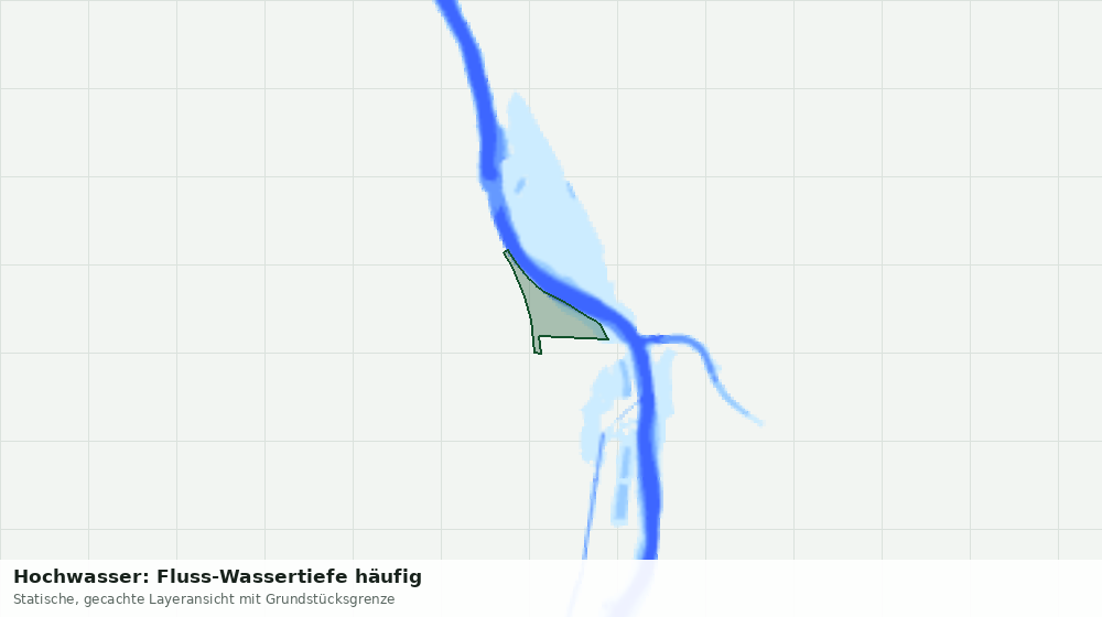 Statische Kartenansicht: Hochwasser: Fluss-Wassertiefe häufig