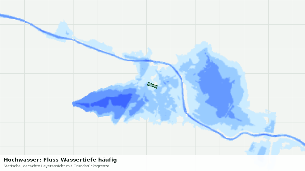 Statische Kartenansicht: Hochwasser: Fluss-Wassertiefe häufig