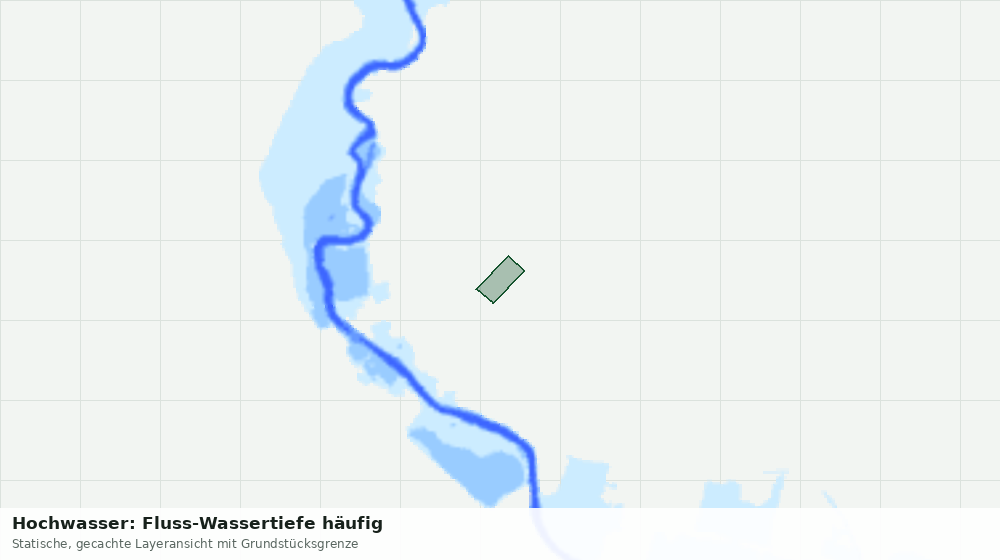 Statische Kartenansicht: Hochwasser: Fluss-Wassertiefe häufig