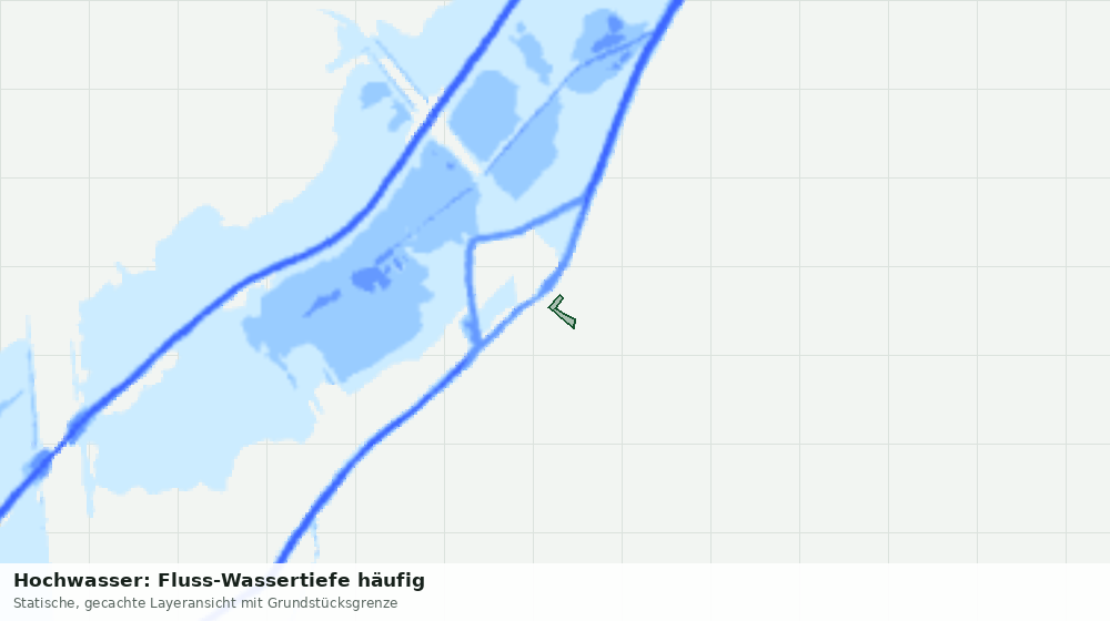 Statische Kartenansicht: Hochwasser: Fluss-Wassertiefe häufig