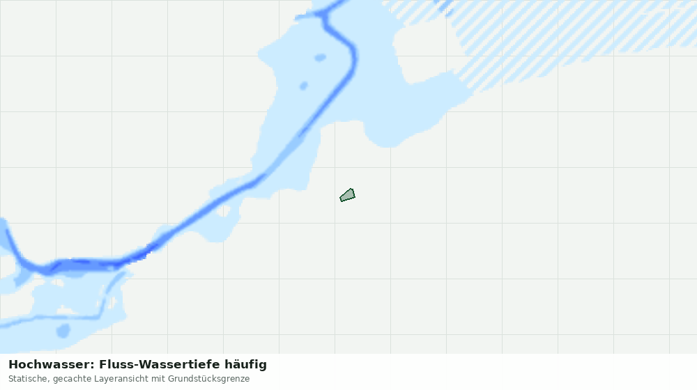 Statische Kartenansicht: Hochwasser: Fluss-Wassertiefe häufig