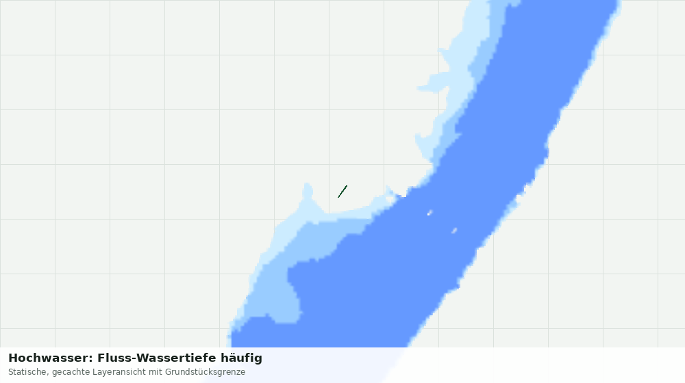 Statische Kartenansicht: Hochwasser: Fluss-Wassertiefe häufig