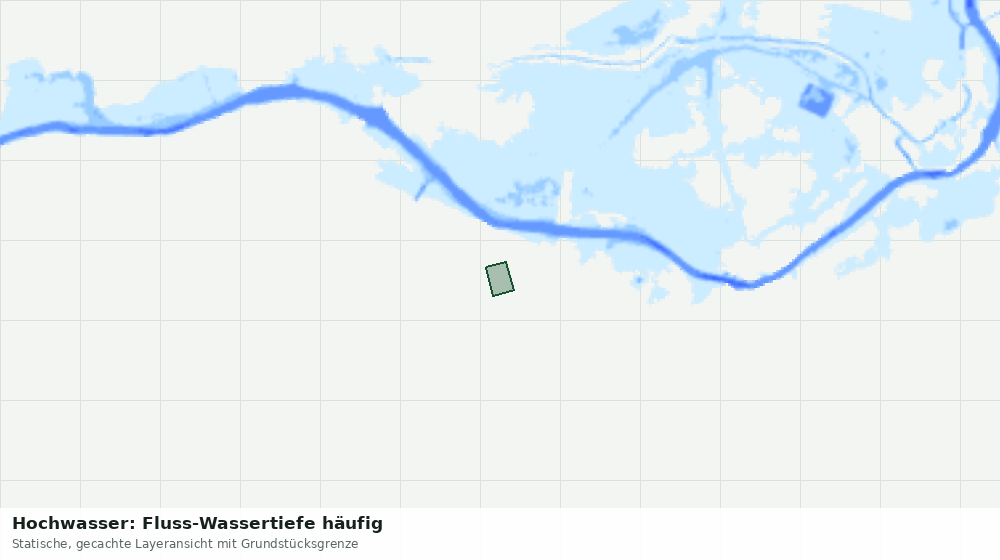 Statische Kartenansicht: Hochwasser: Fluss-Wassertiefe häufig