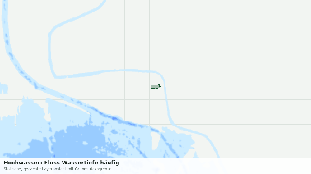 Statische Kartenansicht: Hochwasser: Fluss-Wassertiefe häufig