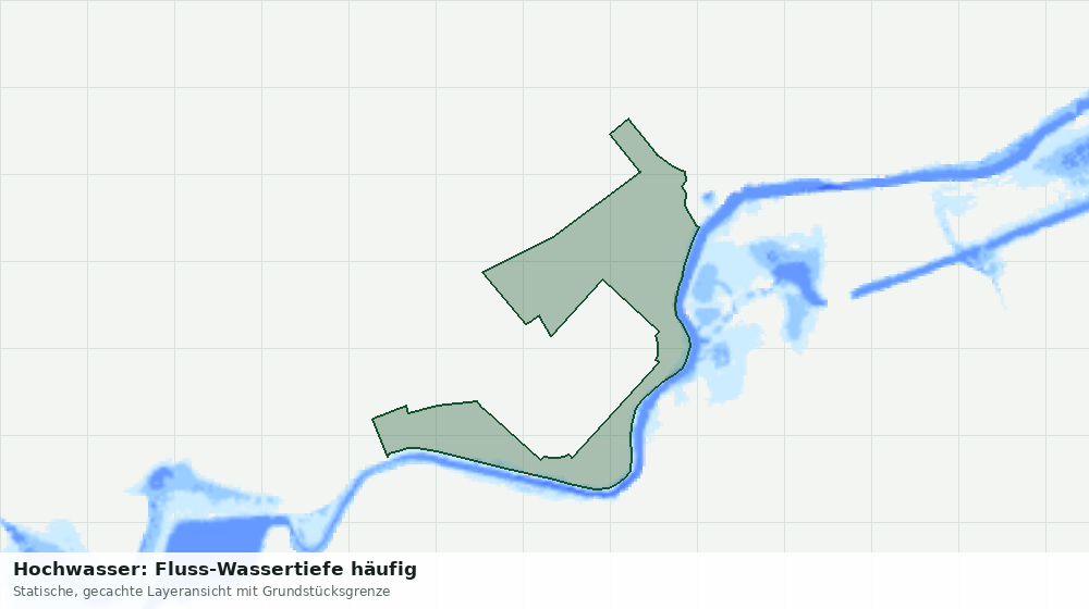 Statische Kartenansicht: Hochwasser: Fluss-Wassertiefe häufig