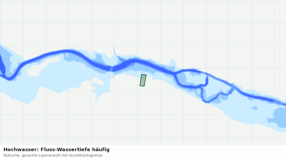 Statische Kartenansicht: Hochwasser: Fluss-Wassertiefe häufig