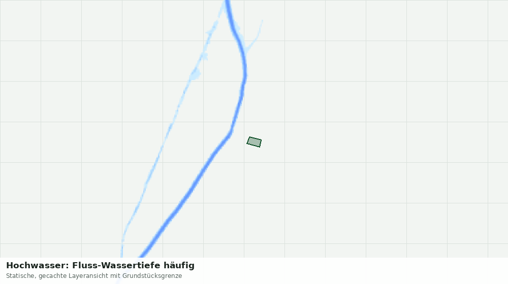 Statische Kartenansicht: Hochwasser: Fluss-Wassertiefe häufig