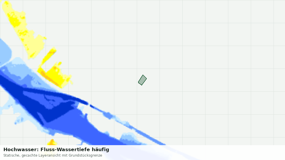 Statische Kartenansicht: Hochwasser: Fluss-Wassertiefe häufig