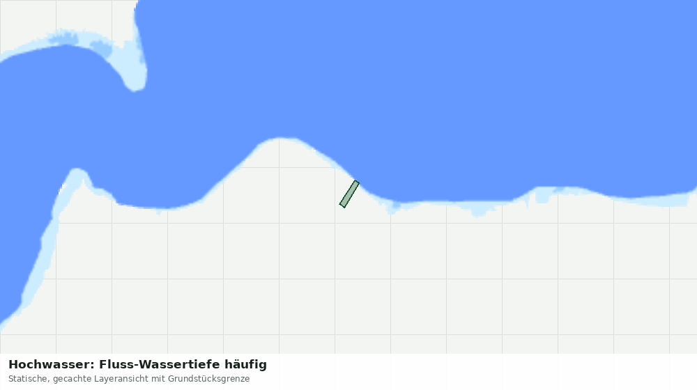 Statische Kartenansicht: Hochwasser: Fluss-Wassertiefe häufig