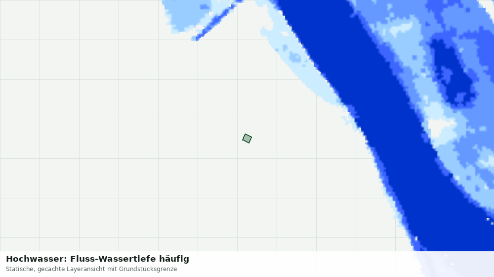 Statische Kartenansicht: Hochwasser: Fluss-Wassertiefe häufig
