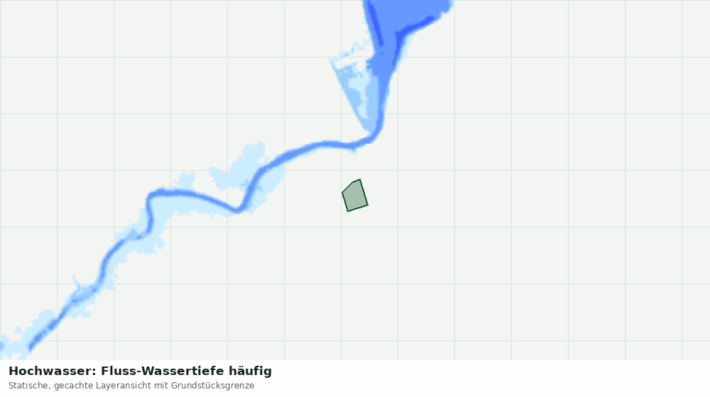 Statische Kartenansicht: Hochwasser: Fluss-Wassertiefe häufig
