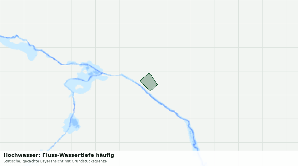 Statische Kartenansicht: Hochwasser: Fluss-Wassertiefe häufig