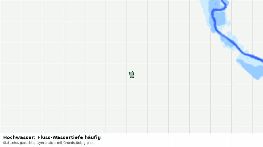 Statische Kartenansicht: Hochwasser: Fluss-Wassertiefe häufig