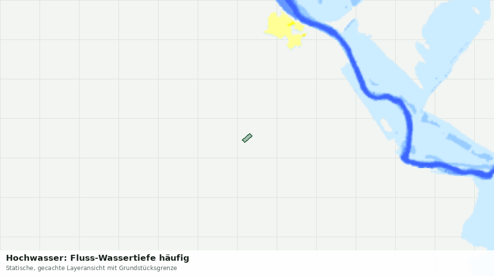 Statische Kartenansicht: Hochwasser: Fluss-Wassertiefe häufig