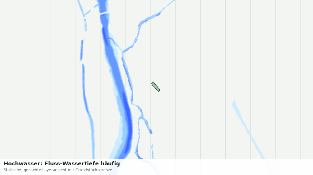 Statische Kartenansicht: Hochwasser: Fluss-Wassertiefe häufig