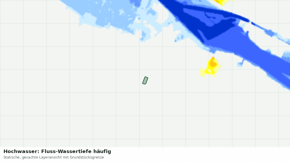 Statische Kartenansicht: Hochwasser: Fluss-Wassertiefe häufig