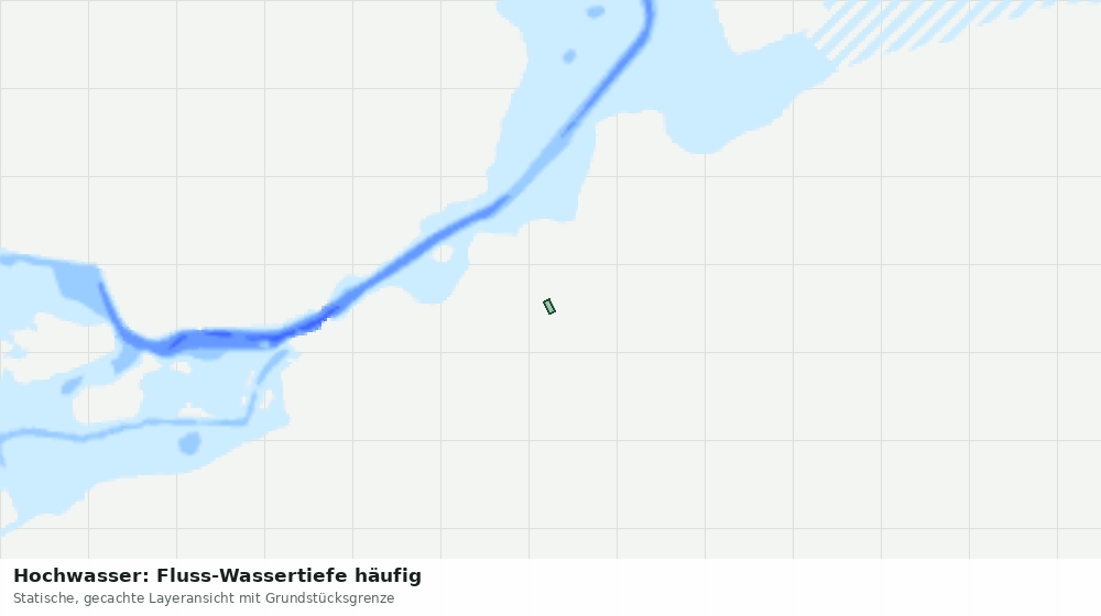 Statische Kartenansicht: Hochwasser: Fluss-Wassertiefe häufig