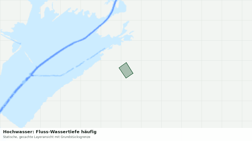 Statische Kartenansicht: Hochwasser: Fluss-Wassertiefe häufig