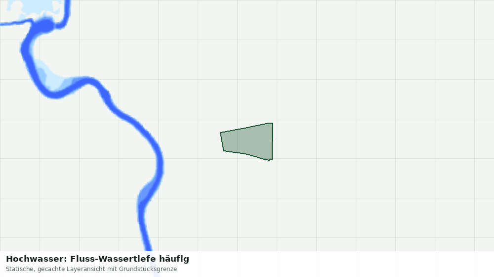 Statische Kartenansicht: Hochwasser: Fluss-Wassertiefe häufig