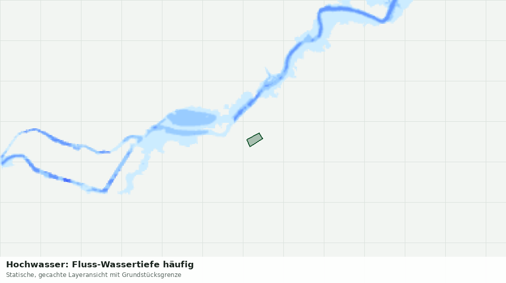 Statische Kartenansicht: Hochwasser: Fluss-Wassertiefe häufig