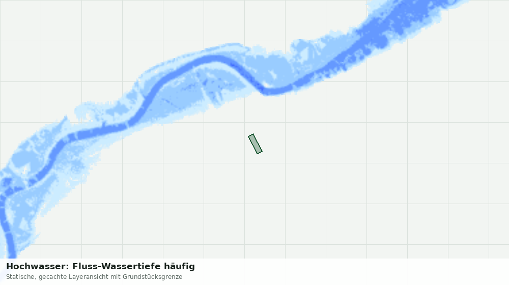 Statische Kartenansicht: Hochwasser: Fluss-Wassertiefe häufig