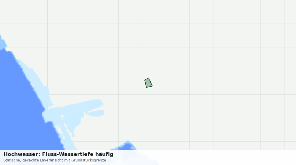 Statische Kartenansicht: Hochwasser: Fluss-Wassertiefe häufig