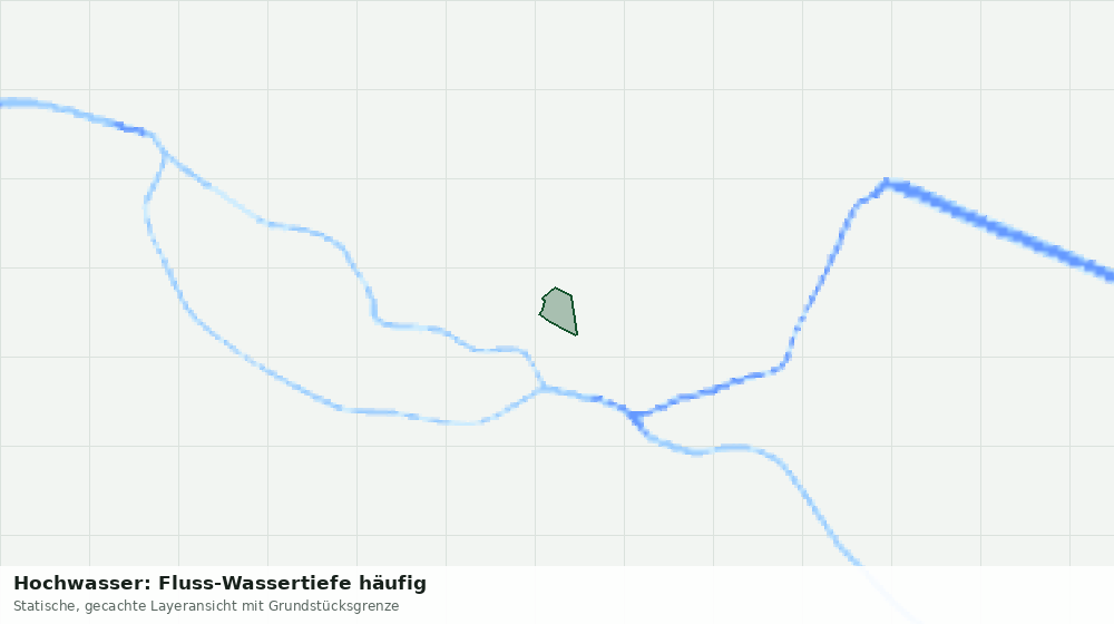 Statische Kartenansicht: Hochwasser: Fluss-Wassertiefe häufig